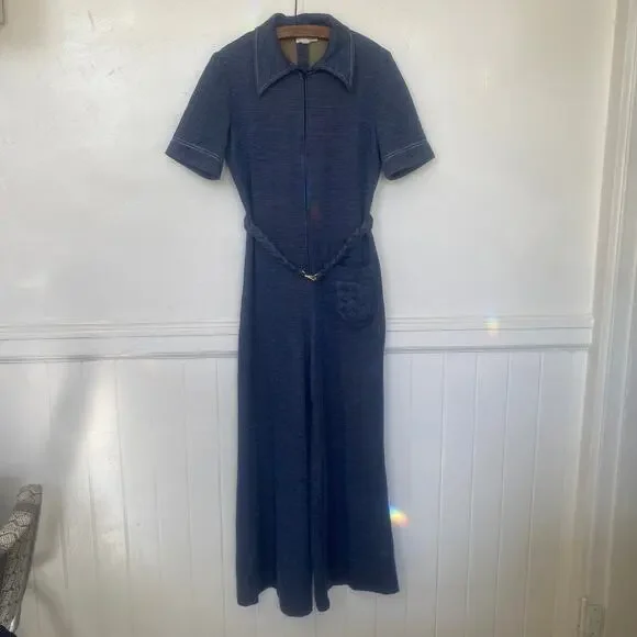 Vintage 1970s Verona Knits Wide Leg Jumpsuit